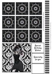Goth Girl Teabag Sheet
