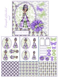 Exotic Fairy Princess in Gorgeous Shades of Purple & Green