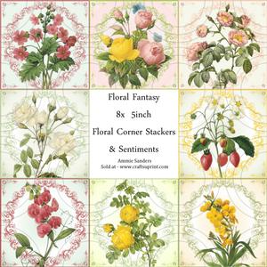 Floral Fantasy Corner Stackers Bumper Kit