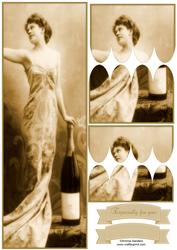 Elegant Vintage Beauty Large Dl Scallop Stacker Topper