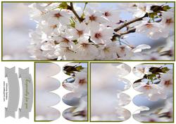 Cherry Blossom Large Dl Scallop Stacker Topper