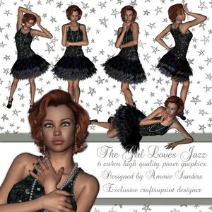 The Girl Loves Jazz High Quality Png Format Graphics