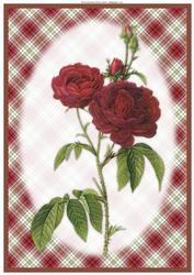 Deep Red Roses A4 Card/topper