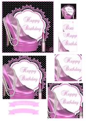 Ladies Essentials Birthday Pyramid Topper & Sentiments