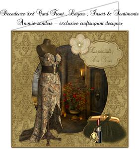Decadence 8x8 Card Mini Kit