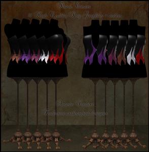 Flame Corsets on Dress Forms 10 Cu4cu Quality Poser Graphics