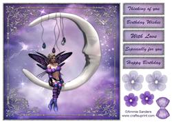 Charmed Butterfly Fairy 8x8 Topper & Sentiments