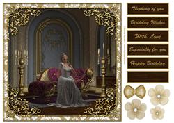 Princess Parlour 8x8 Topper & Sentiments