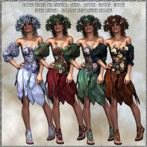 Mother Nature Seasons 4 Cu4cu Png Graphics