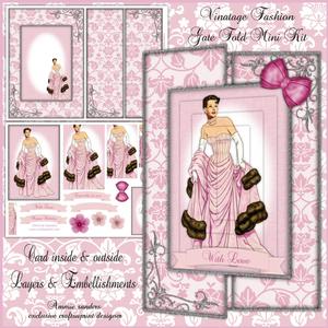 Vintage Fashion Beauty Gate Fold Mini Kit