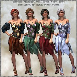 Flower Girls 4 Cu4cu Png Graphics