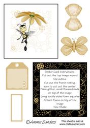 Cute Little Bee Shaker Card Kit