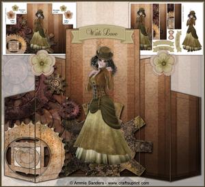 Steam Punk Beauty Beautiful Scene Theater Fold Kit