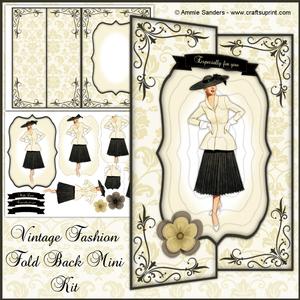 Vintage Fashion Beauty Fold Back Mini Kit