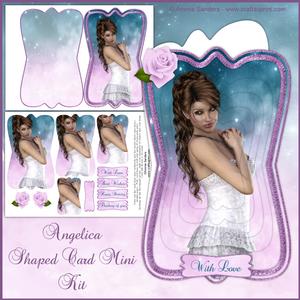 Angelic Beauty Shaped Card Mini Kit