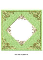 Fancy Frame 8x8 Blank Card Front - Bright Shades