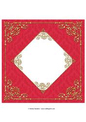 Fancy Frame 8x8 Blank Card Front - Bright Shade