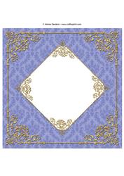Fancy Frame 8x8 Blank Card Front - Bright Shade