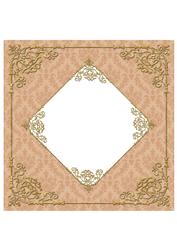 Fancy Frame 8x8 Blank Card Front - Earthy Shade