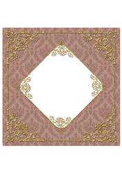 Fancy Frame 8x8 Blank Card Front - Earthy Shade