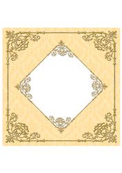 Fancy Frame 8x8 Blank Card Front - Rich Shade