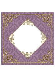 Fancy Frame 8x8 Blank Card Front - Subtle Shade