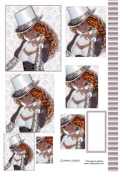 Beautiful Ethnic Lady Wearing a Hat Pyramid