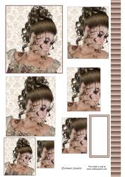 Beautiful Lady in Lace Pyramid
