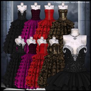 Gorgeous Ruffle Ball Gowns 8 Cu4cu Png Graphics