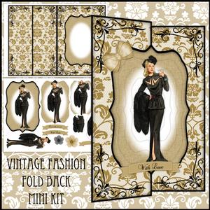 Vintage Fashion Beauty Fold Back Mini Kit