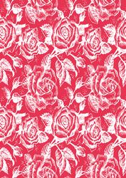 Vintage Rose A4 Backing Paper - Bright Shade
