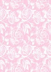 Vintage Rose A4 Backing Paper - Bright Shade