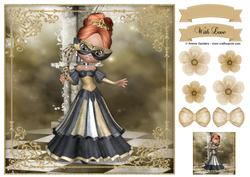 Off to the Ball Princess 8x8 Topper & Embellishments
