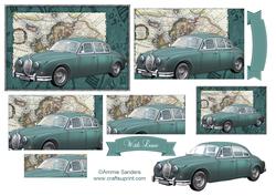 Vintage Car Pyramid Topper & Embellishments