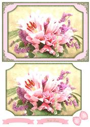 Pretty Floral Bouquet Watercolour Quick Card