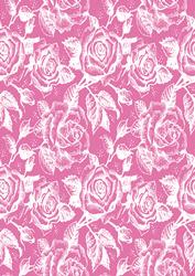Vintage Rose A4 Backing Paper - Rich Shade