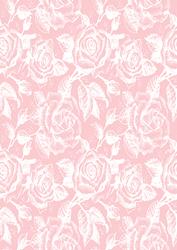 Vintage Rose A4 Backing Paper - Rich Shade