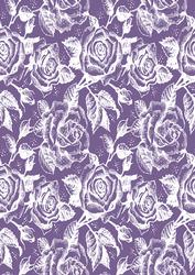 Vintage Rose A4 Backing Paper - Rich Shade