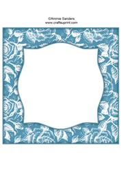 Vintage Rose 8x8 Blank Card Front - Earthy Shade