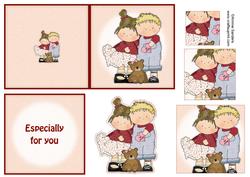 Little Sweethearts 4x4 Quick Card