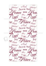 Christmas Script 5x5 Easel Card Base