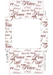 Christmas Script 5x5 Envelope