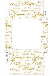 Christmas Script 5x5 Envelope