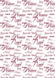 Christmas Script Backing Paper