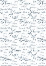 Christmas Script Backing Paper