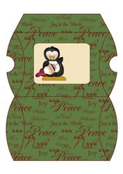 Christmas Penguin & Ornament Pillow Box