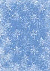 Snow Flurry A4 Backing Paper - Rich Shade