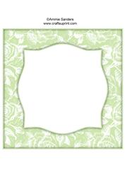 Vintage Rose 8x8 Blank Card Front - Bright Shade