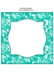 Vintage Rose 8x8 Blank Card Front - Bright Shade