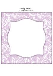 Vintage Rose 8x8 Blank Card Front - Bright Shade